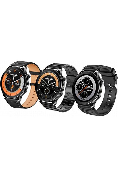 HAINOTEKO Haino Teko Germany RW-52 Spor Akıllı Saat 3 Kordon Deri Metal Silikon