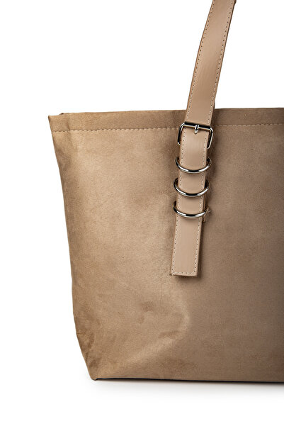 minebag Barbara Mink - Women's Suede Leather Combination Handbag