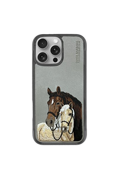 Santa Barbara Polo & Racquet Club Sbprc Iphone 16 Pro Uyumlu Kılıf Pu Deri Na...