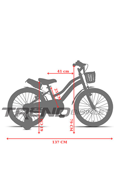 Trendbisiklet Retro Classic 20 Jant Çocuk Bisikleti, 6-10 Yaş Mavi-kahve Renkli Çocuk Bisikleti