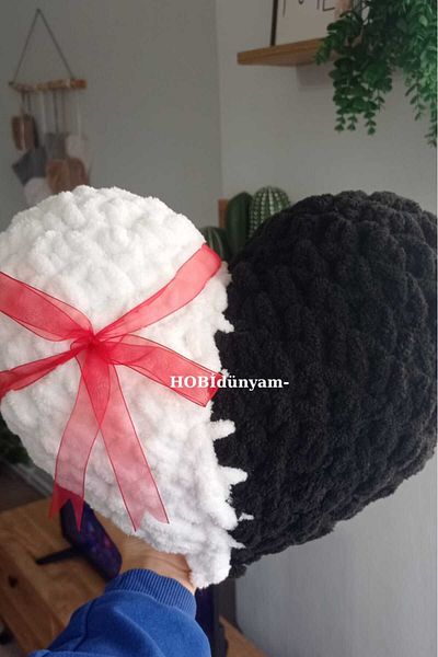alizza Double Color Heart Pillow 35/35cm