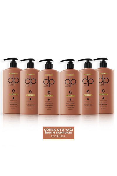 dp Daily Perfection 500 ml X 6 Shampoo Black Cumin Oil