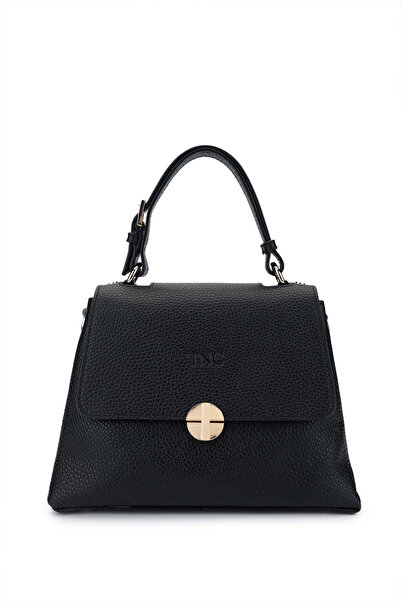 Tamer Tanca Kadın Hakiki Deri Siyah Floter Omuz Çanta