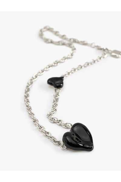 Koton Koton X Inji - Heart Steel Chain Necklace
