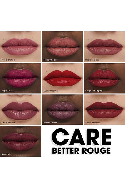 SEPHORA COLLECTION Better Rouge - Satin Finished Lipstick 03 Radiant Daisy - Rosewood 3g Set