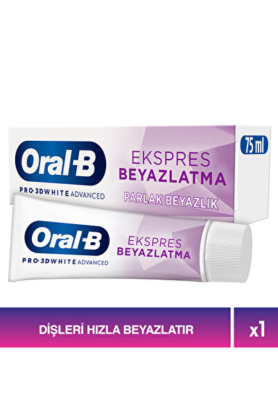 Oral-B Pro 3D White Advanced Ekspres Beyazlık Parlak Beyazlık Diş Macunu 75 ml