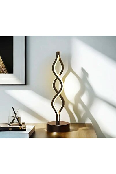 LAMBAM 3 Renkli Masa Lambası, Modern Spiral Masa Lambası, Yatak odası Komodin...