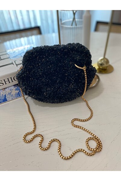 Fazeka Teddy çanta,peluş çanta,tüylü çanta,şık çanta,hasır çanta,örgü çanta,ç...