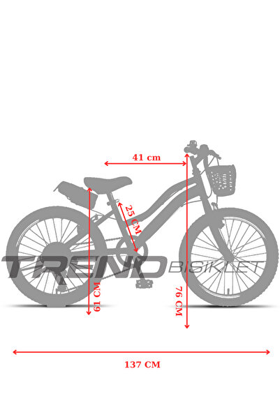 Trendbisiklet Retro 20 Jant Vitesli Çocuk Bisikleti, 6-9 Yaş