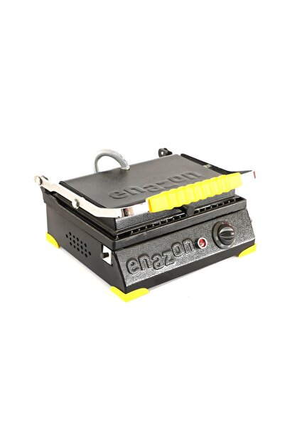 Enazon 8 Dilim Elektrikli Saf Demir Döküm Tost Makinesi (DÖKÜM 30X23) - Siyah...