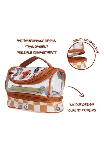 VUKİ Mega Size Bear Pencil Bag