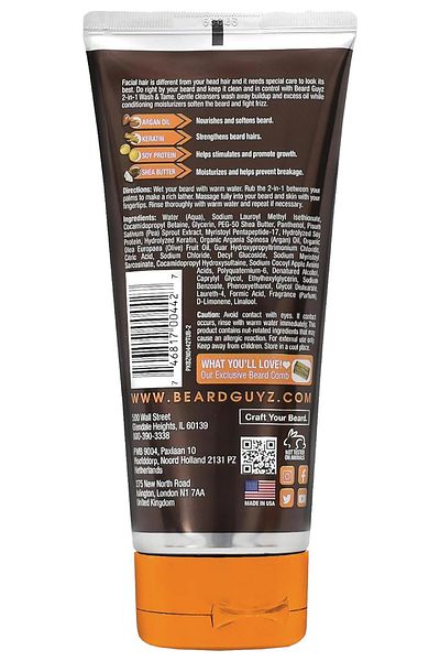 Beard Guyz 2-in-1 Beard Shampoo and Conditioner 200ml