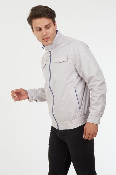SPOSO 1088 Water Repellent Fabric Regular Fit Beige Men's Summer Coat