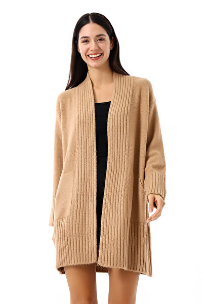 Devinka Γυναικεία πλεκτή ζακέτα με φαρδιά εφαρμογή με απαλή υφή