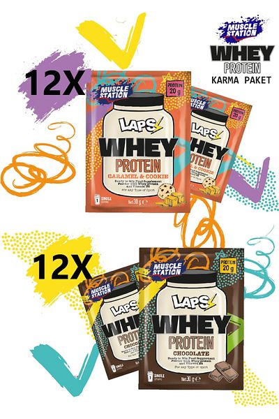 Muscle Station Musclestation Laps Whey Protein Powder Mixed Pack