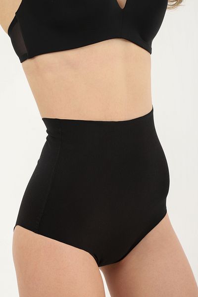 Atelier Tuberose Women's Black High Waist Gathering Corset Panties Size 1 Reducing / Gathering
