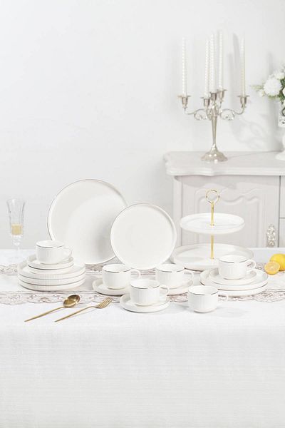 ACAR Sierra 6-Person - 20 Piece Gold Brunch Set