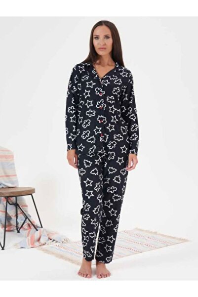 Estiva Жіноча замшева піжама на ґудзиках спереду