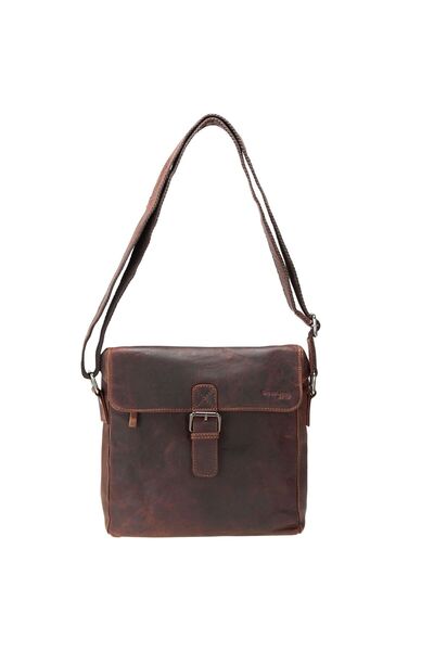 Greenland Nature Kožená taška cez rameno Montana 26 cm