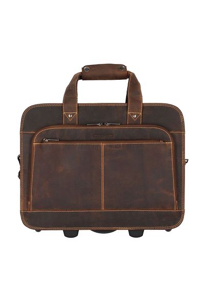 Greenburry Vintage 33 cm Gesicht Computer Fach – 2 Rollen Business Trolley