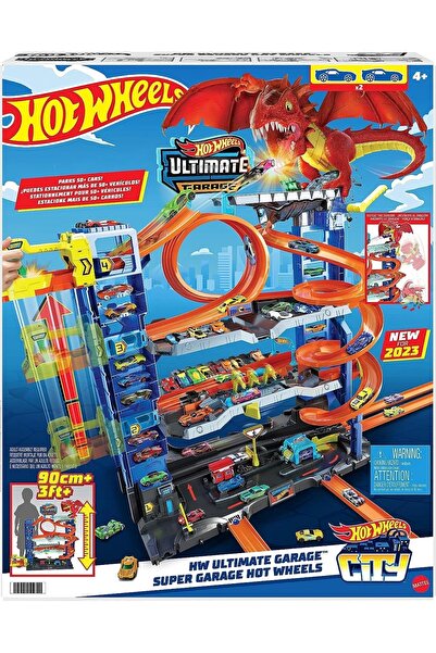 HOT WHEELS Yeni Ultimate Garaj 2 Metal Araba ve 50'den Fazla Arabalık Otopark...