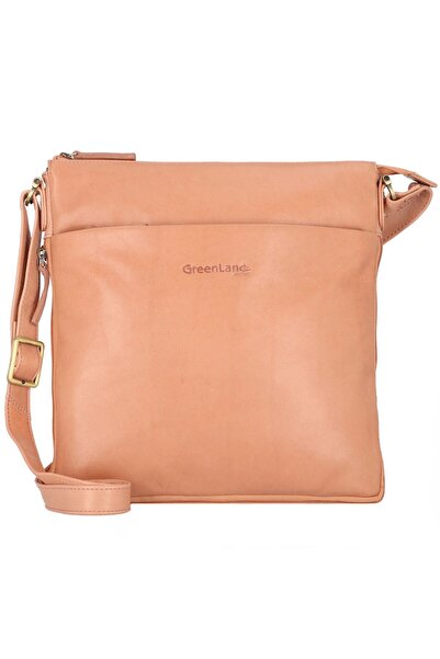 Greenland Nature Kožená kabelka cez rameno Nature 28 cm