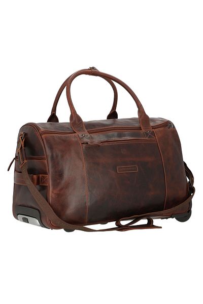 Greenburry Robuste 2 Rollen – 53 cm Leder-Reisetasche