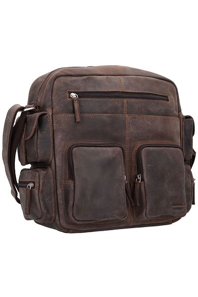 Greenland Nature Kožená kabelka cez rameno Westcoast 29 cm
