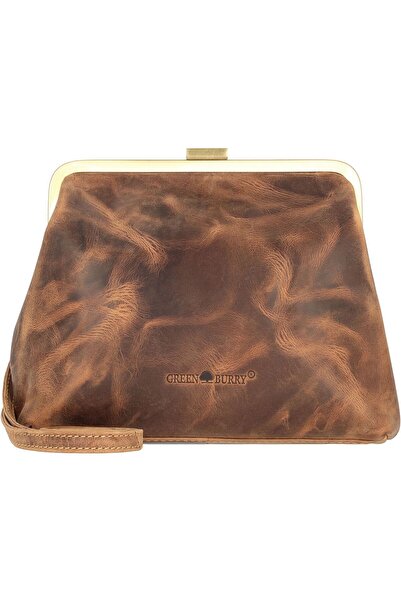 Greenburry Vintage Clappy Umhängetasche Leder 23 cm