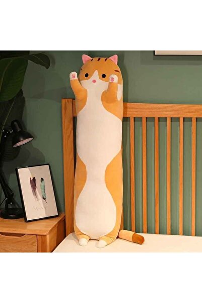 Zigver Kawaii Sevimli Yumuşak Uzun Kedi Yastık Peluş Doğum Günü Hediyesi  70 CM