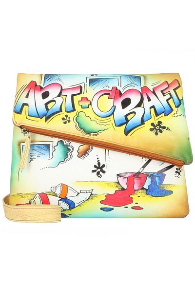 Greenland Nature Geantă de umăr Art Craft din piele 30 cm