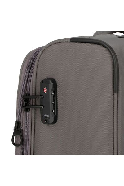 D&N Seyahat Hattı 9704 4 Tekerlekli Kabinentrolley S 55 cm Dehnfalte ile