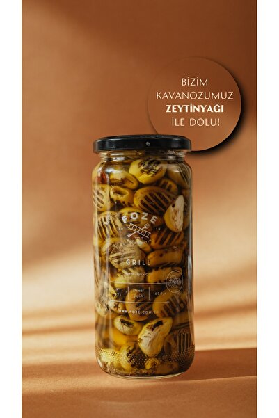 Foze Grill ( Izgara ) Yeşil Zeytin 450 gr Soğuk Sıkım Sızma Zeytinyağlı