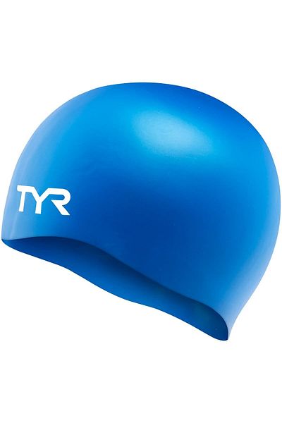 TYR Wrinkle Free Silicone Cap | Blue | Swimming Cap | Swim Accessories