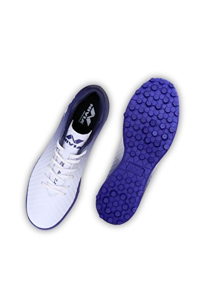 Nivia Oslar Football Turf Shoe | White/purple | Comfortable Football Shoe | Sports Footwear