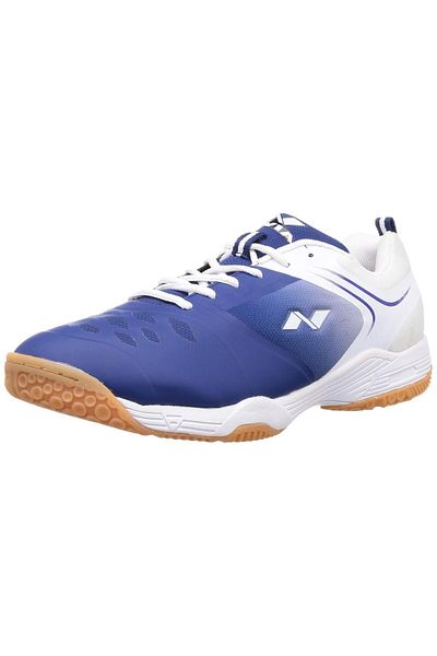 Nivia Hy-court 2.0 Badminton Shoes | Blue/white | Boys Non-marking Shoes | Size Uk 3