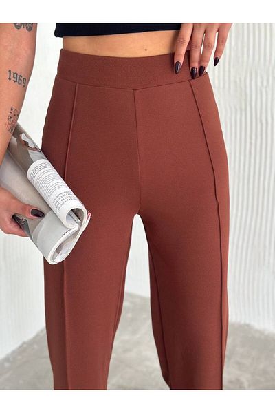 Butik Brown Crepe Palozzo Trousers