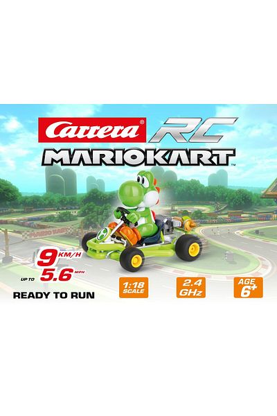 Carrera Rc Mario Kart Pipe Kart Yoshi | Classic Design | Fast Charging | Age 6 | Racing