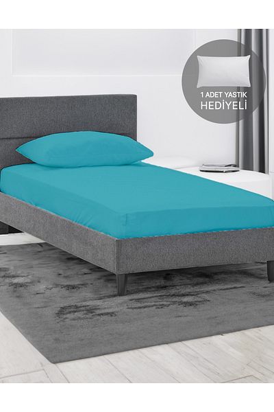 Arel Home Double Ranforce Bed Sheet - Elastic, Fitted, 160X240, 100% Cotton
