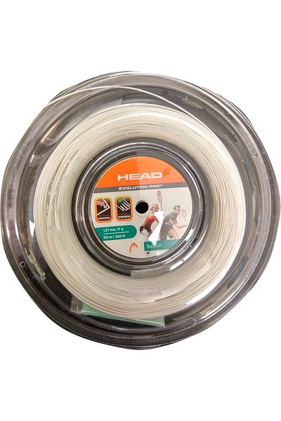 Head Evolution Pro Squash Reel 17l | White | Durable | Sports Gear | Squash Racket