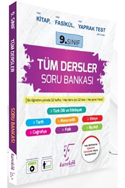 Karekök Yayınları Karekök 9. Sınıf Tüm Dersler Soru Bankası
