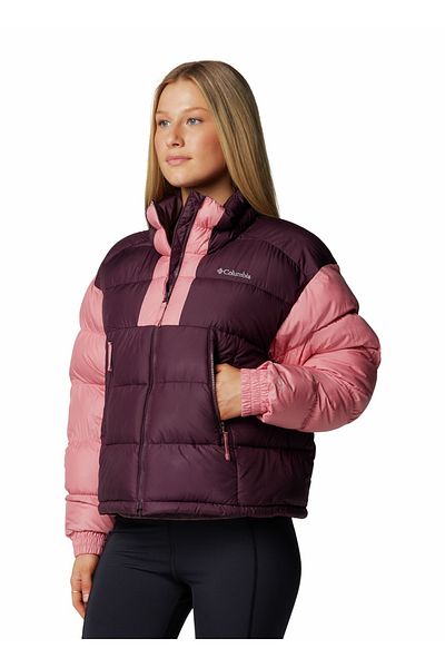 Columbia Red Pique Lacquer Ii Cropped Women's Coat 2051361608 _Wl5502