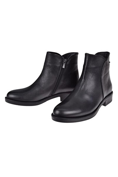 pullman Castle Black Hakiki Deri Bilek Boyu Kadın Bot SK-22676 SİYAH