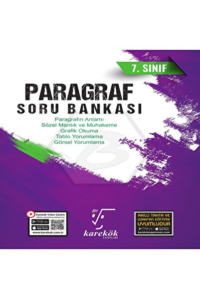 Karekök Yayınları 2025-2026 Karekök 7. Sınıf Paragraf Soru Bankası