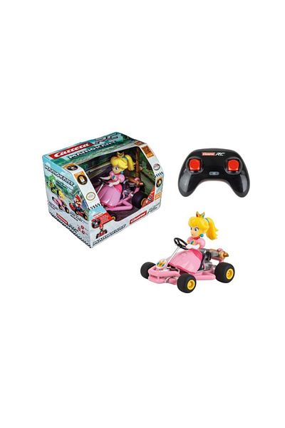 Carrera Mario Kart Pipe Kart - Peach Edition | High-speed Fun | Plastic | Age 6 | Play