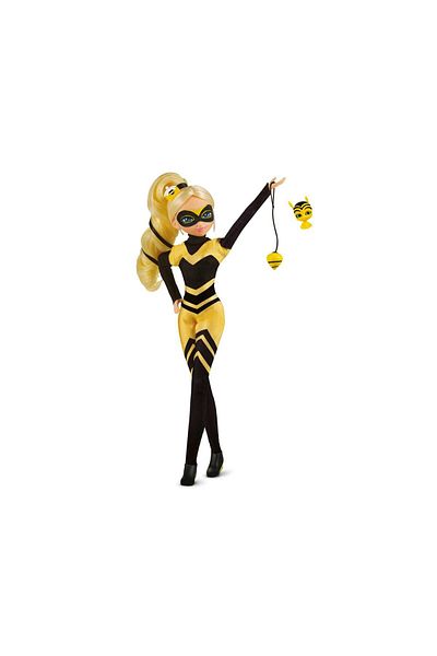 Miraculous دمية ملكة النحل العصرية | 10.5 بوصة | دمية سوداء | 50003 | دمية عصرية قابلة للتجميع | لعبة