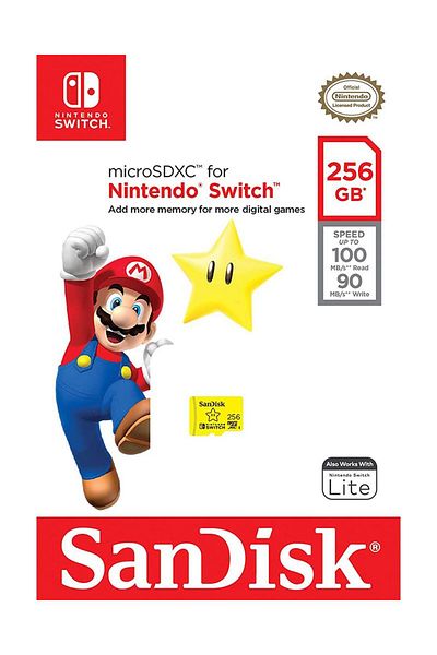 SanDisk بطاقة ذاكرة نينتندو سعة 256 جيجابايت
