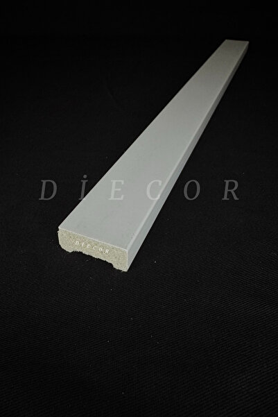 DİECOR Dekoratif Boyanabilir 1 Adet 3 cm Düz Polistren Duvar Çıtası