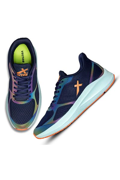 Vector X Reflector Running/jogging Shoe | Navy | Uk 9 | Running Footwear | Jogging Shoes