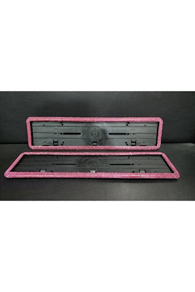 elegance luxury Pembe Taşlı Plakalık 2 adet